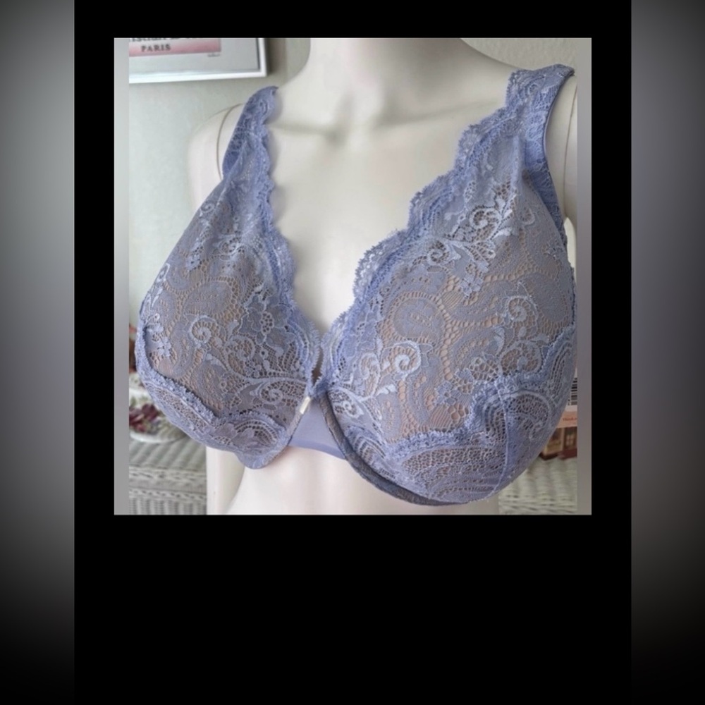 ThirdLove 24/7 Lace Bra Underwire Contour Plunge in Lavender Color Size 44B NWT